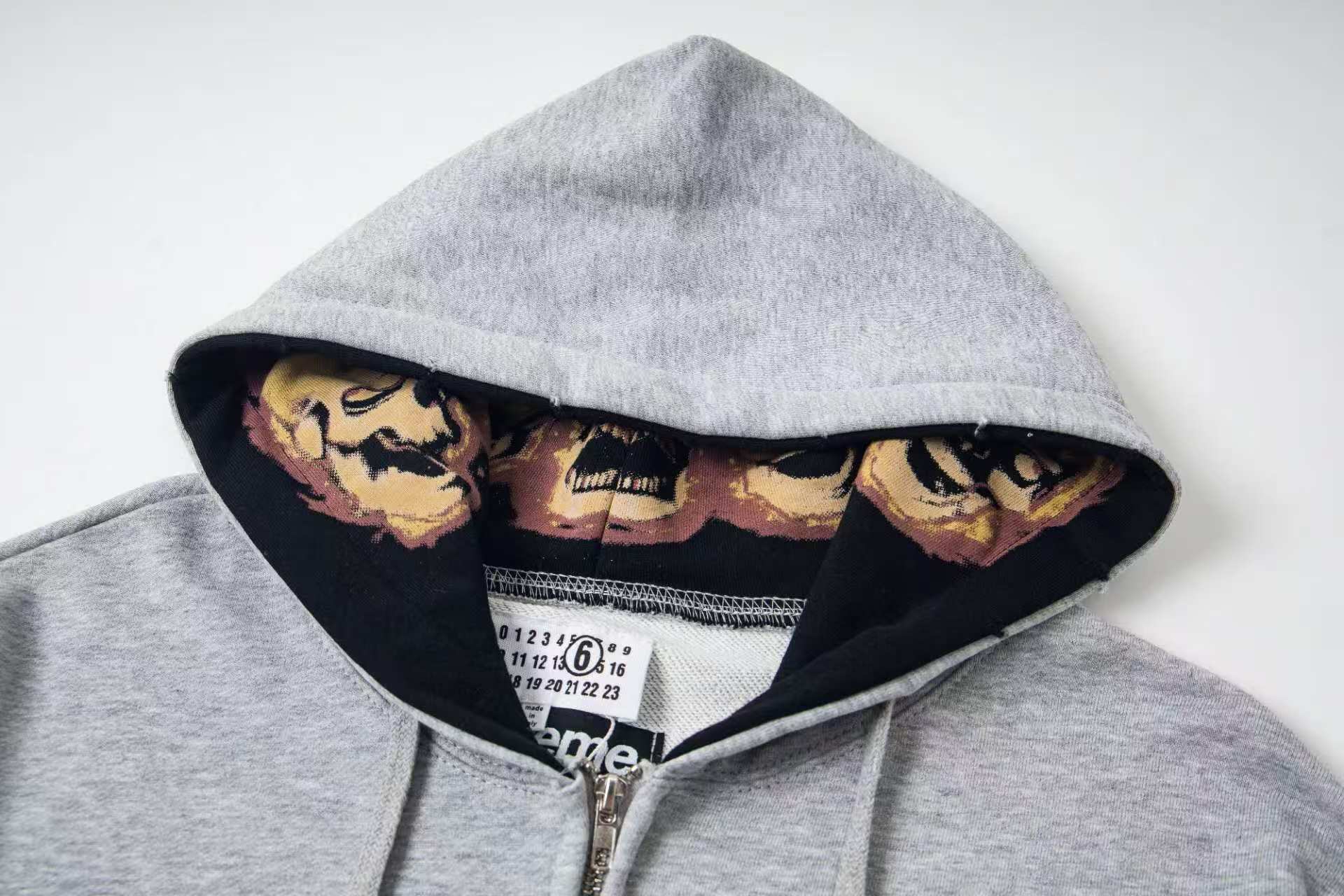 Letter Print Zip-Up Hoodie Jacket