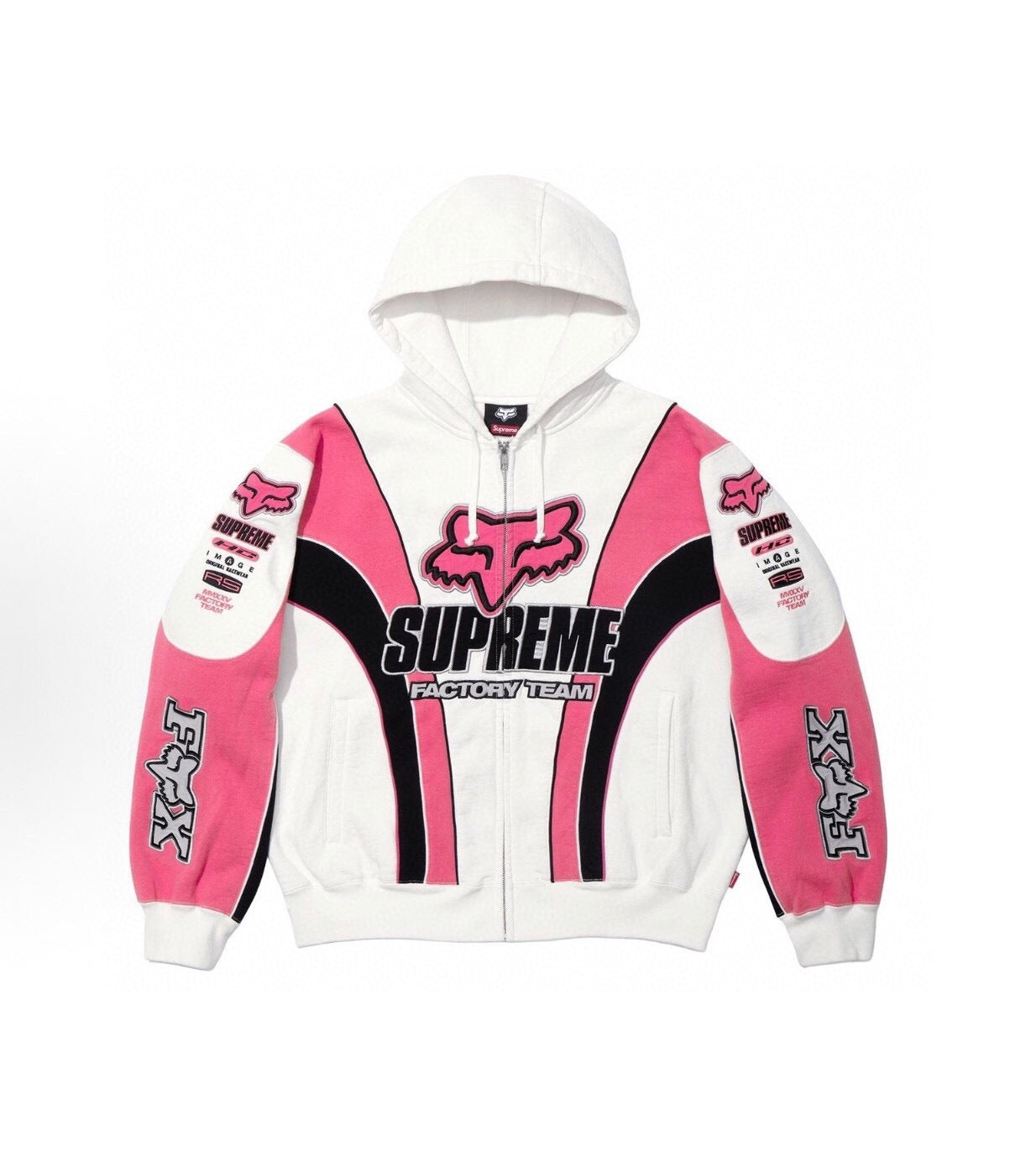 Graphic Print Zip-Up Hoodie