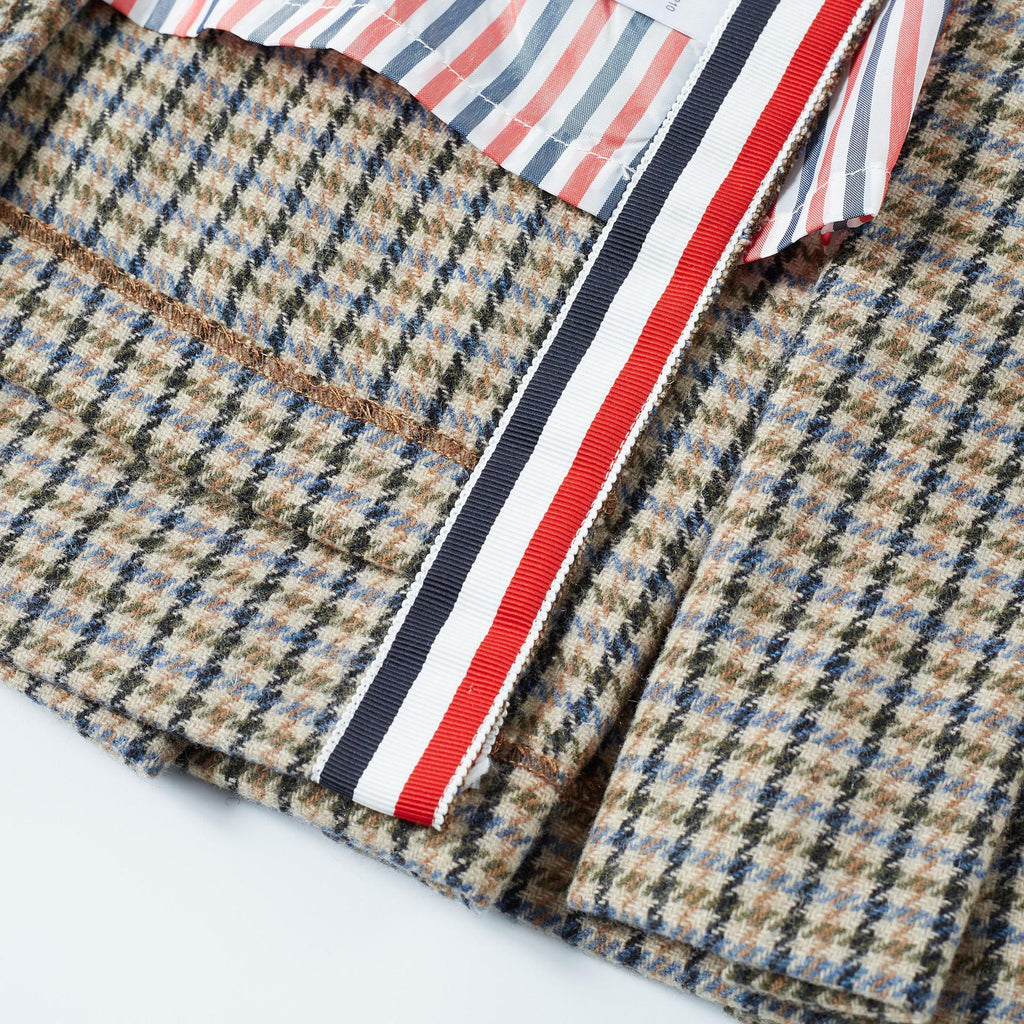 2025SS Contrast color plaid skirt  TREND