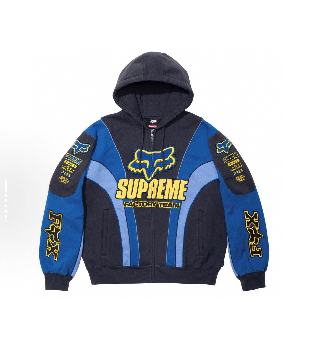 Graphic Print Zip-Up Hoodie
