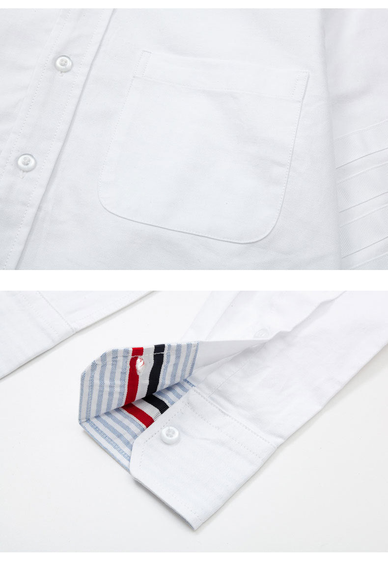 Mens four-bar collar mid-ribbon shirt????¨¤?¨¤??¨º?  TREND