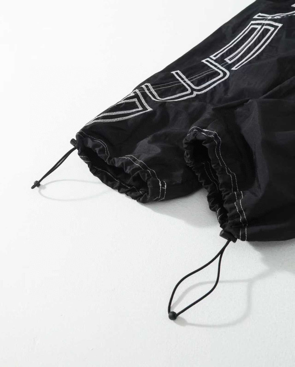 Patchwork Embroidered Knit Sweatpants