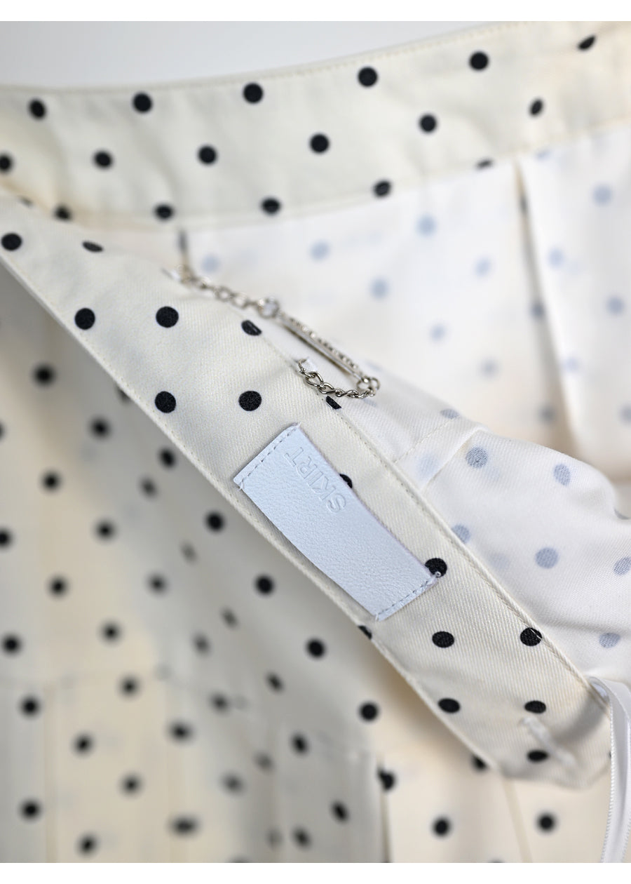 Polka dot high-waisted skirt  TREND