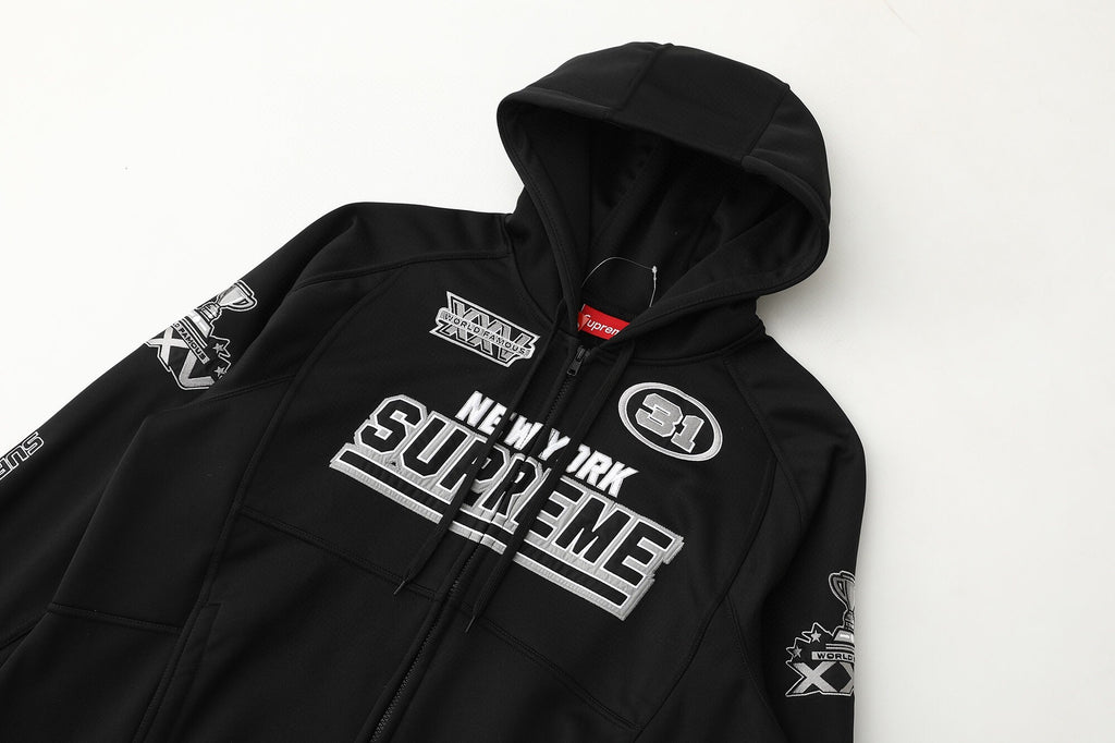Twill Appliqué Embroidered Hoodie