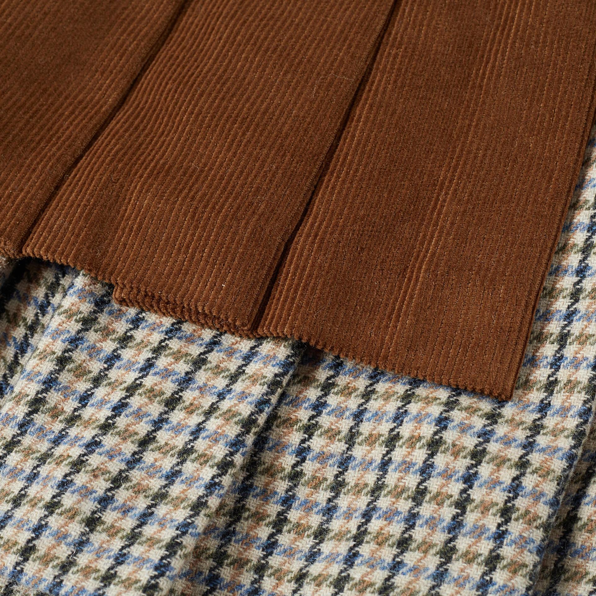 2025SS Contrast color plaid skirt  TREND