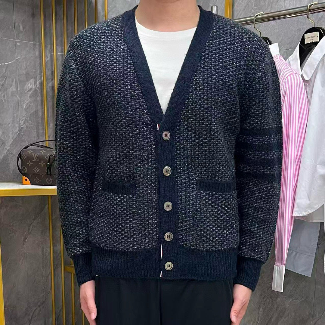 2025SS Snowflake Chunky Knit Cardigan  TREND