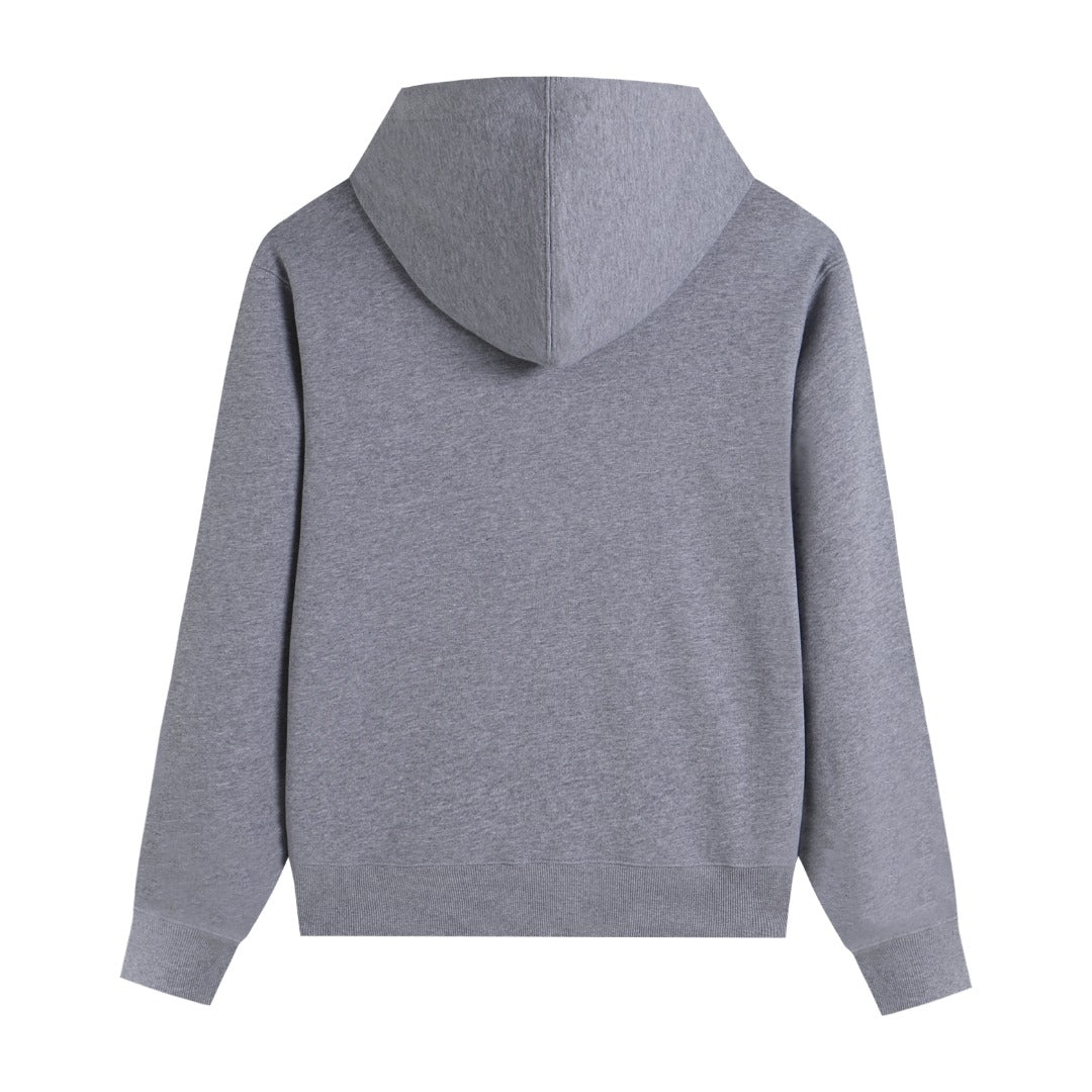 AMI PARIS Black Heart Zipper Cardigan
