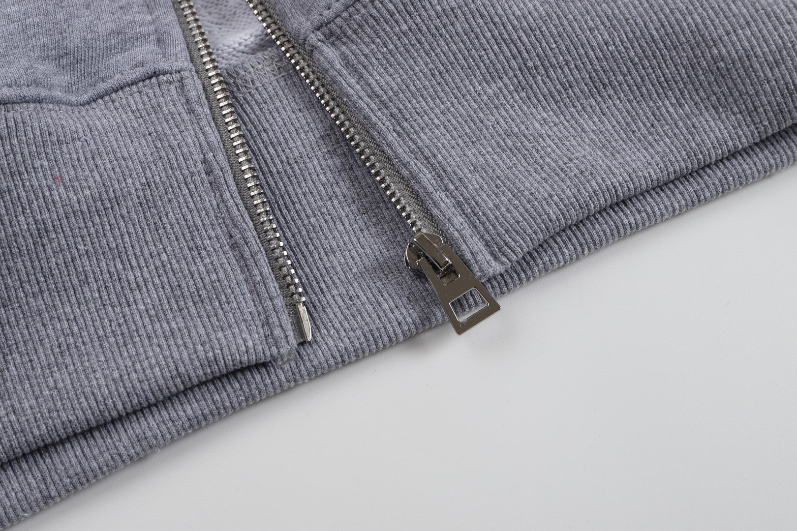 AMI PARIS Black Heart Zipper Cardigan