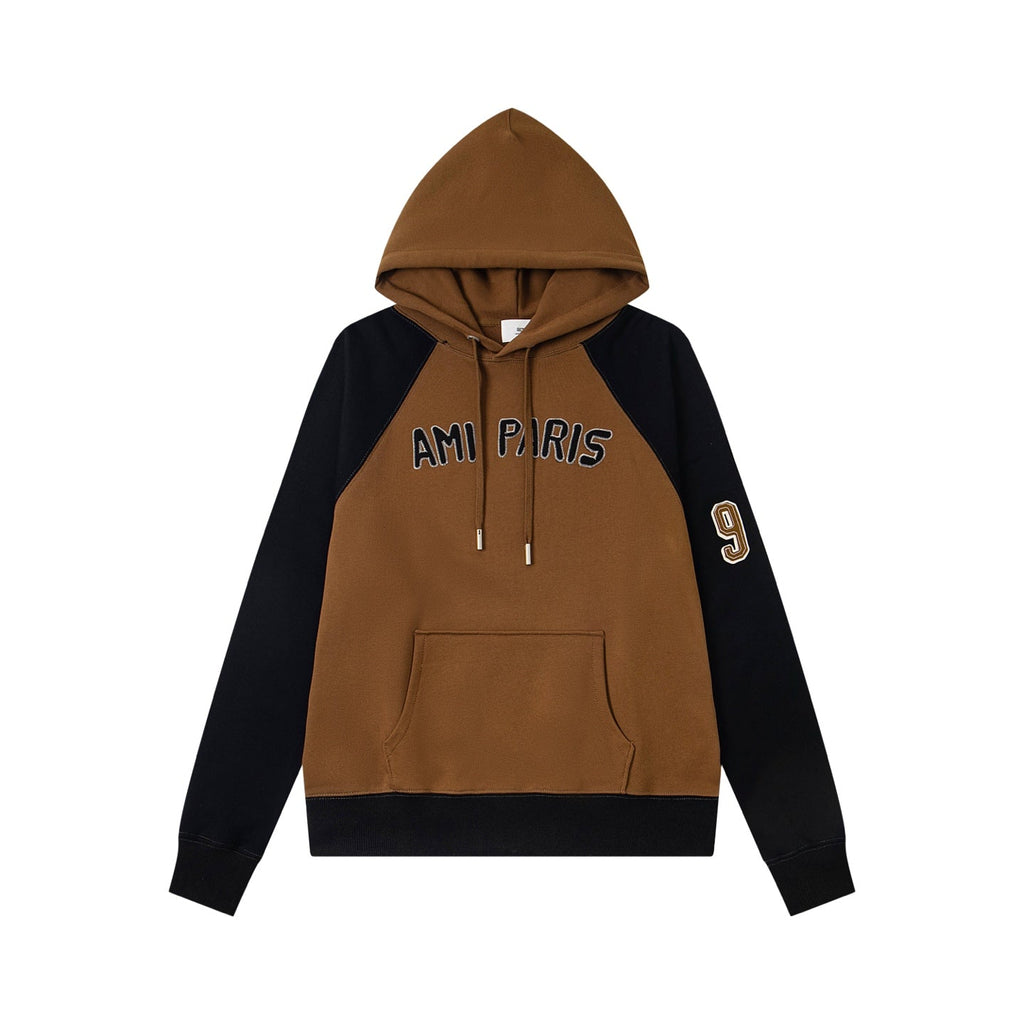 AMI Paris Unisex Color-Blocked Hoodie