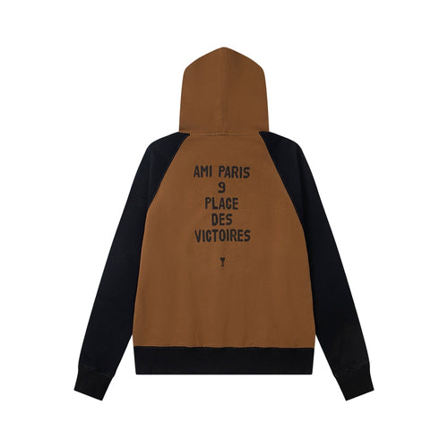 AMI Paris Unisex Color-Blocked Hoodie