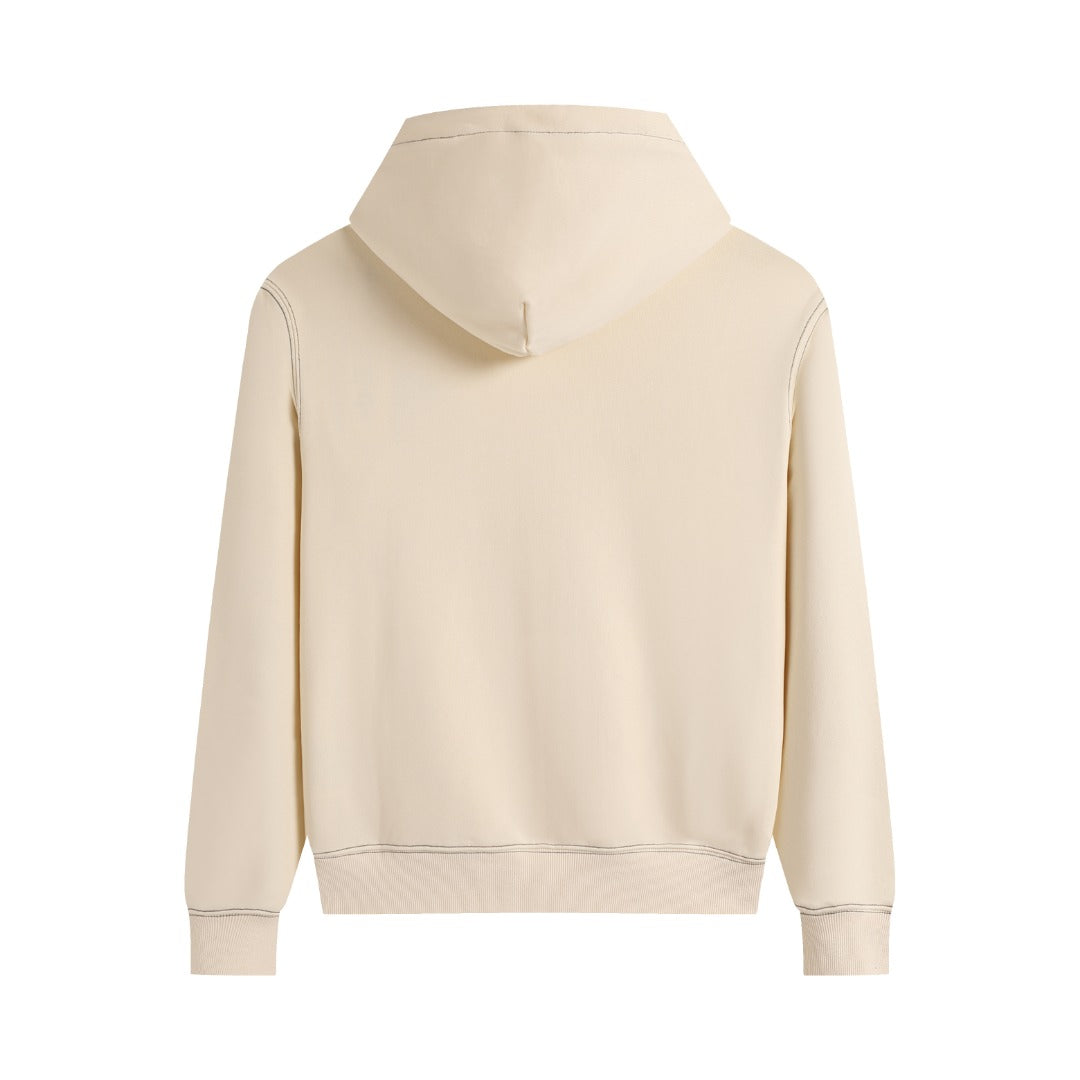 AMI Paris Unisex Hoodie | Grey & Apricot