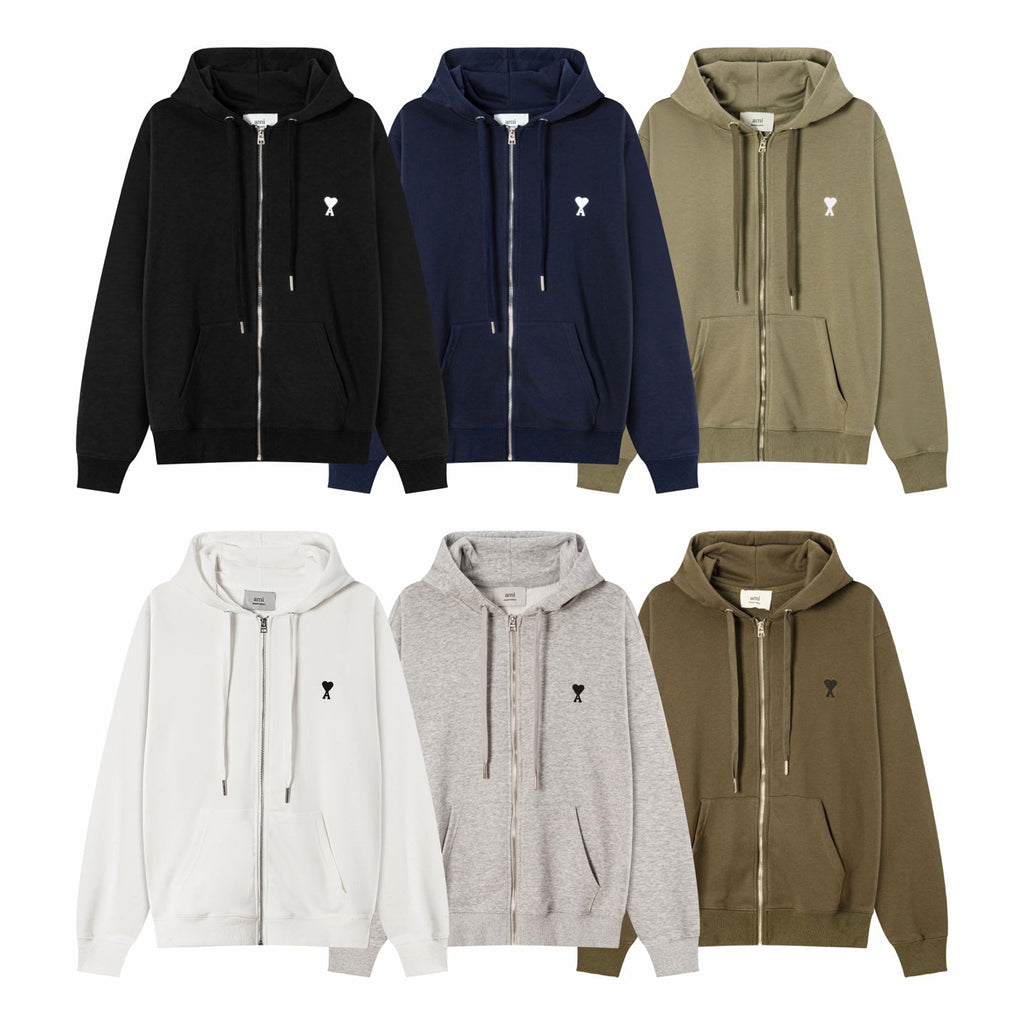 AMI PARIS  Hooded Cardigan
