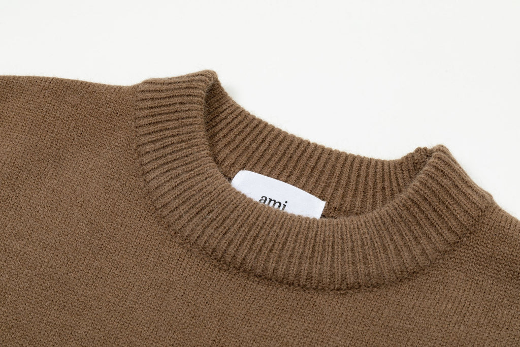 AMI PARIS Heart Embroidered Crewneck Sweater