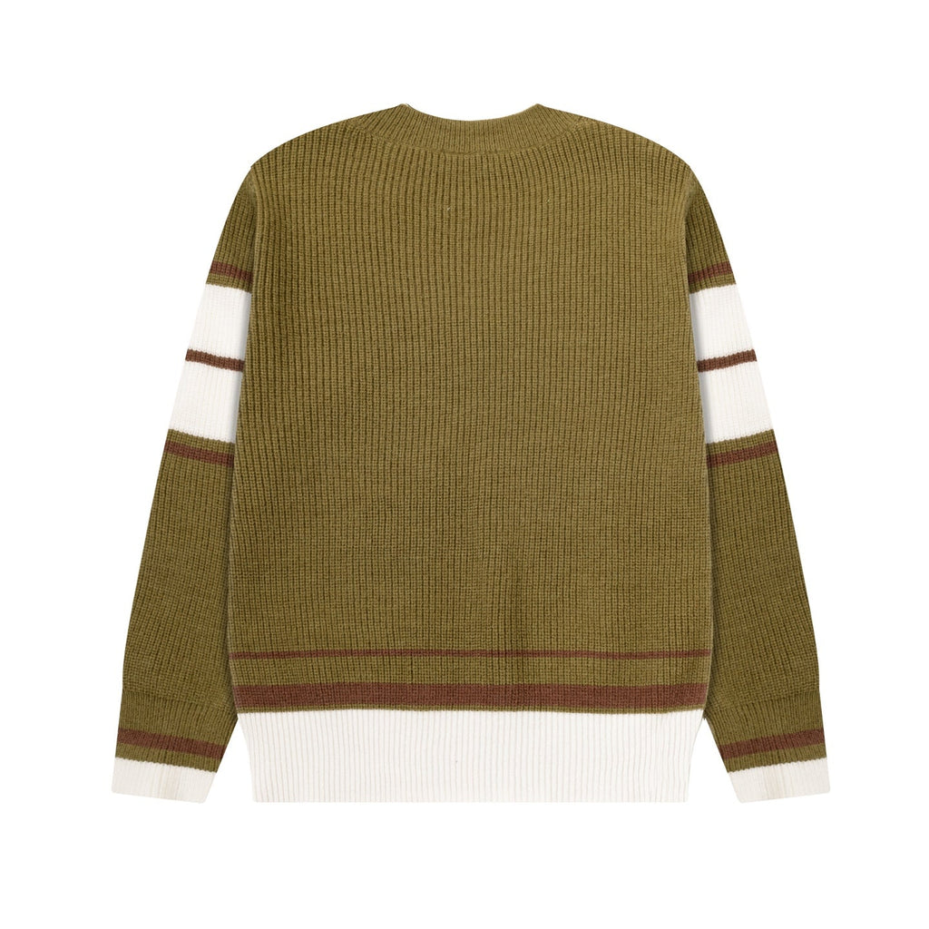 AMI PARIS Relaxed V-Neck Knit Sweater