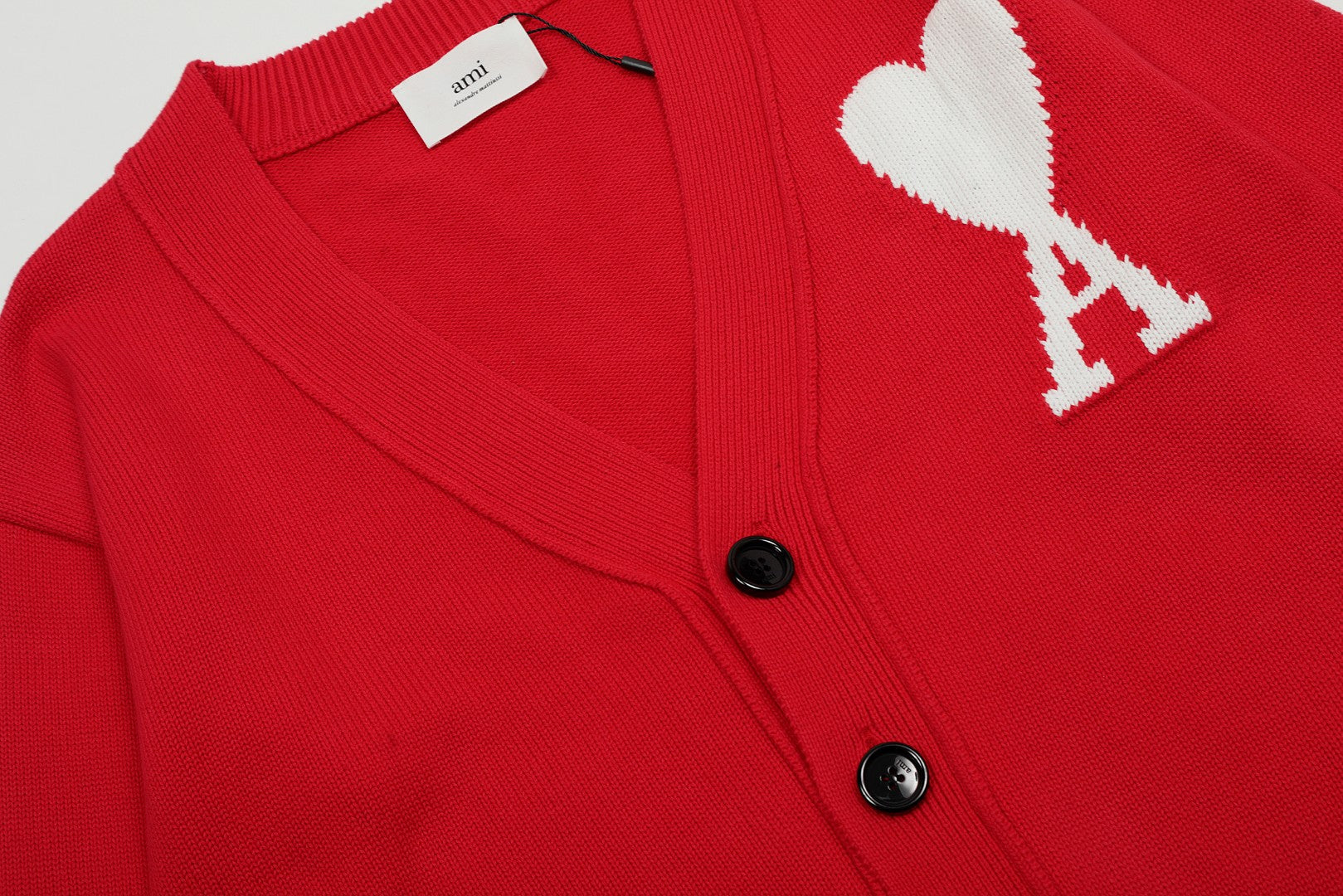 AMI PARIS Classic Button-Up Cardigan