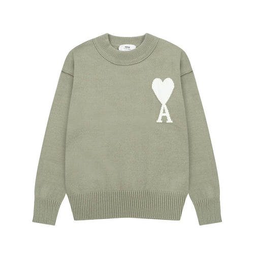 AMI Paris Heart Print Unisex Sweater