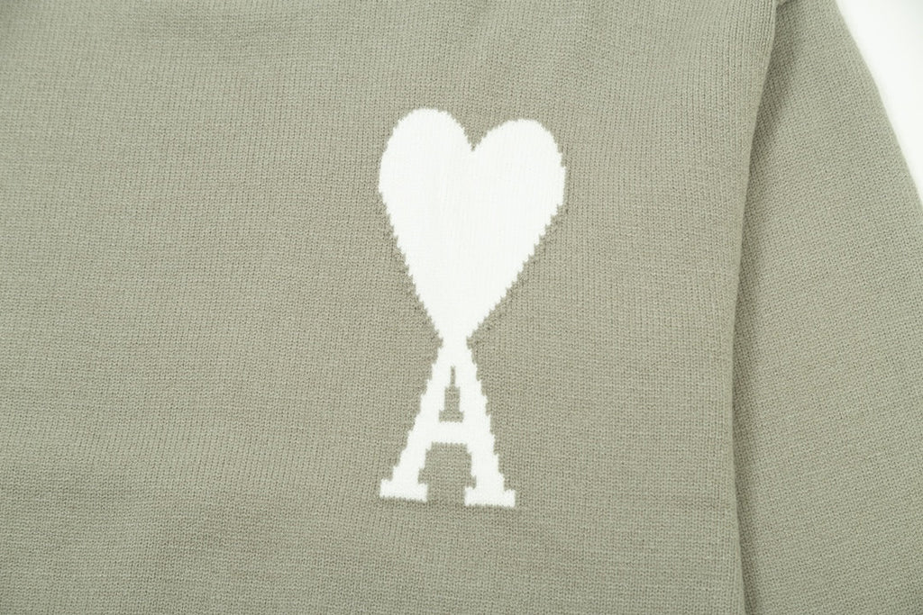 AMI Paris Heart Print Unisex Sweater