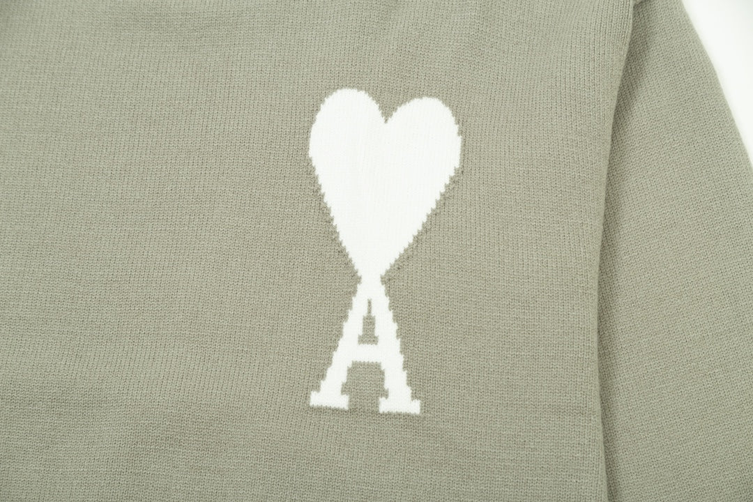AMI Paris Heart Print Unisex Sweater