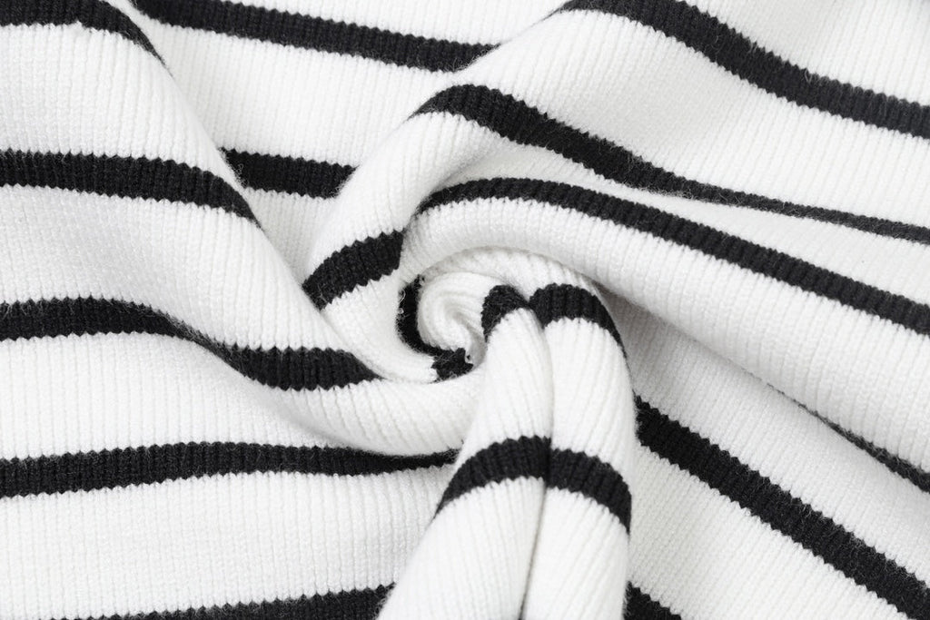 AMI Paris Striped Wool-Blend Sweater
