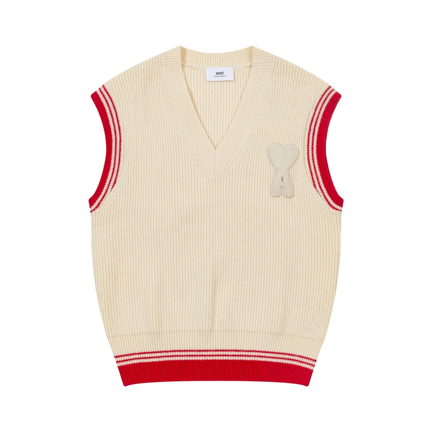 Striped V-Neck Sweater Vest ¨C Unisex