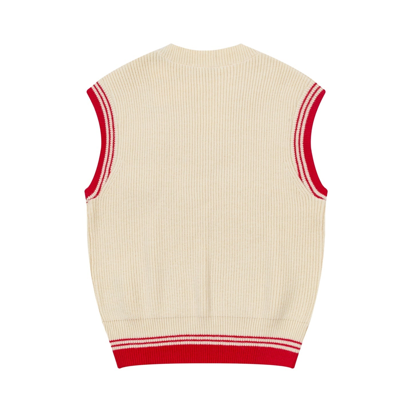 Striped V-Neck Sweater Vest ¨C Unisex