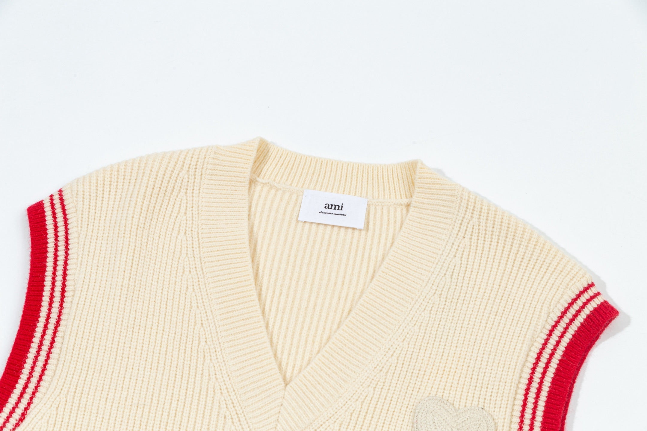 Striped V-Neck Sweater Vest ¨C Unisex