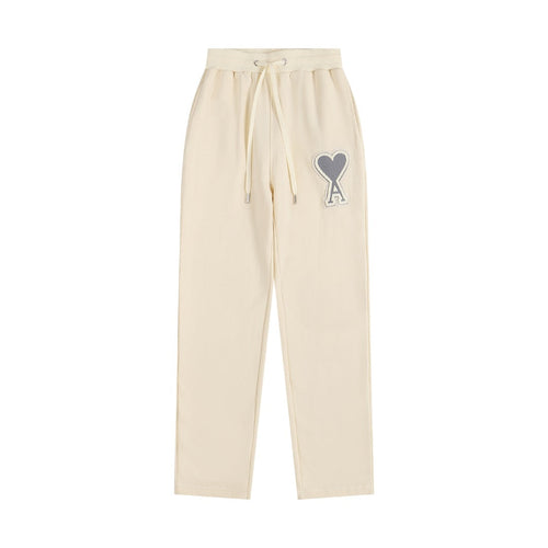 AMI PARIS A-Logo Straight Leg Sweatpants