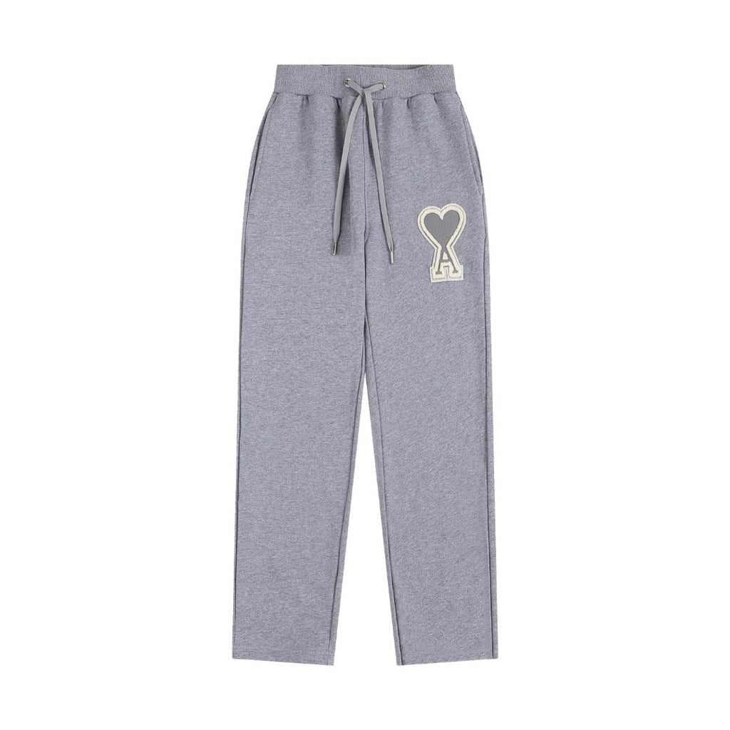 AMI PARIS A-Logo Straight Leg Sweatpants
