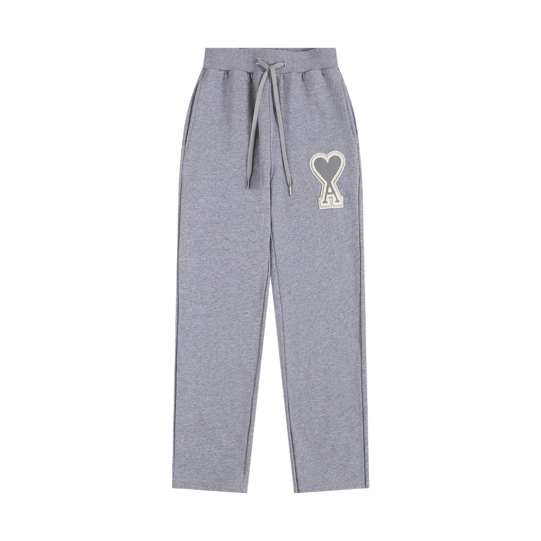 AMI PARIS A-Logo Straight Leg Sweatpants