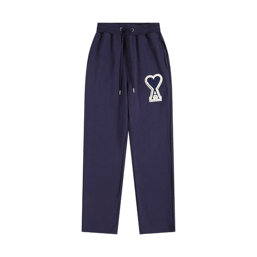 AMI PARIS A-Logo Straight Leg Sweatpants