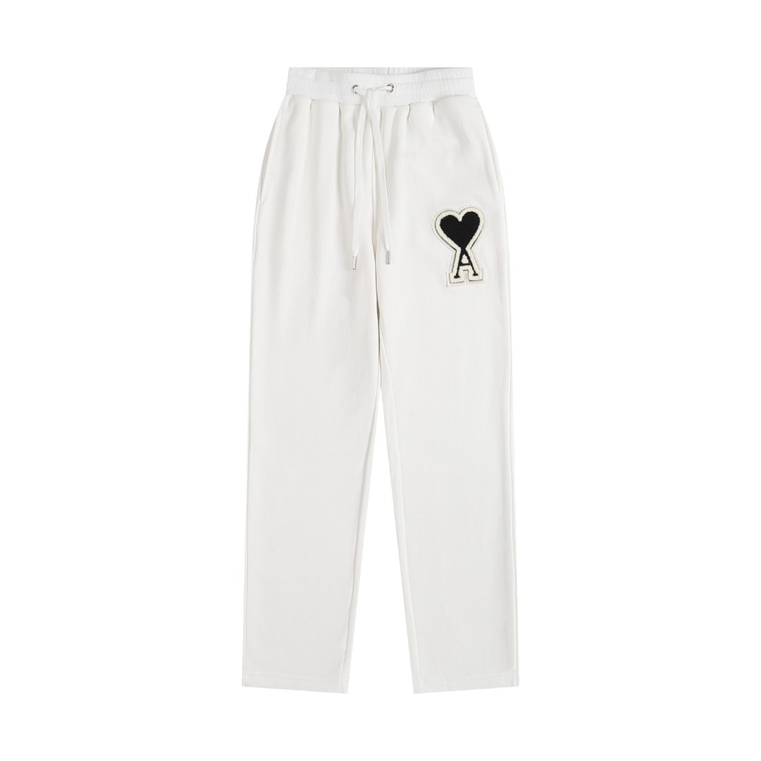 AMI PARIS A-Logo Straight Leg Sweatpants