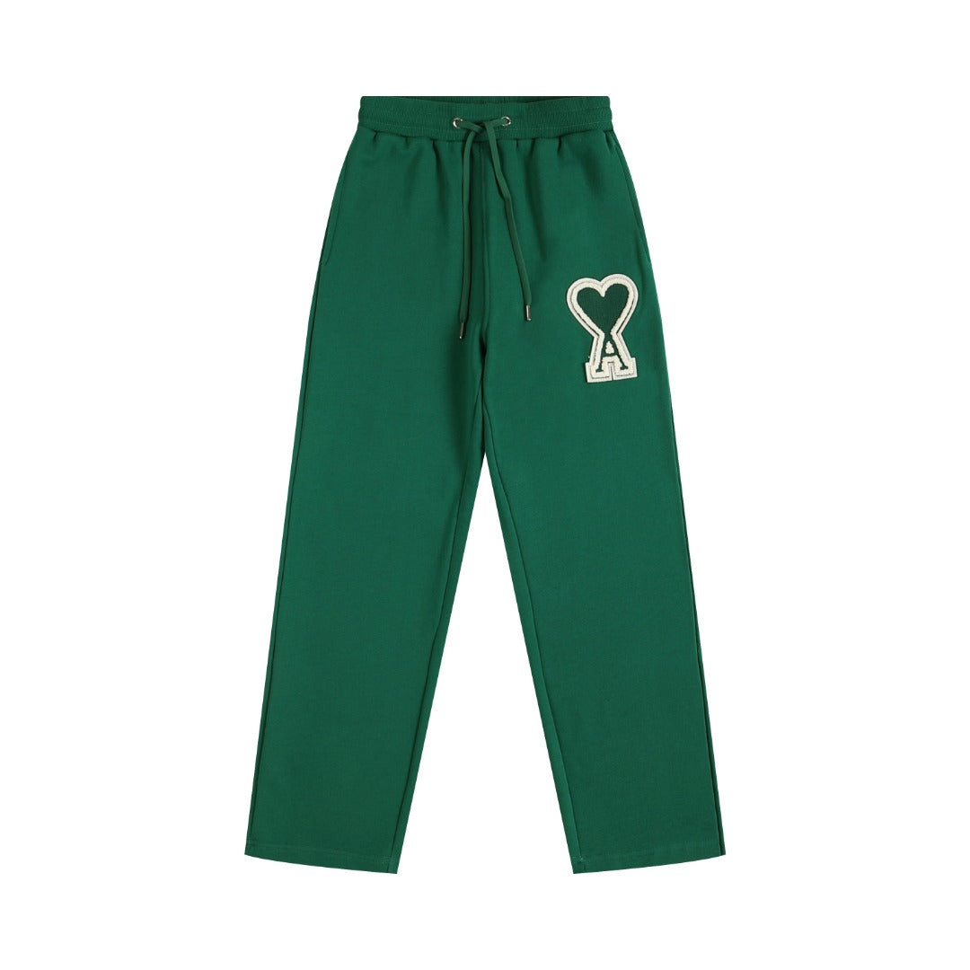 AMI PARIS A-Logo Straight Leg Sweatpants
