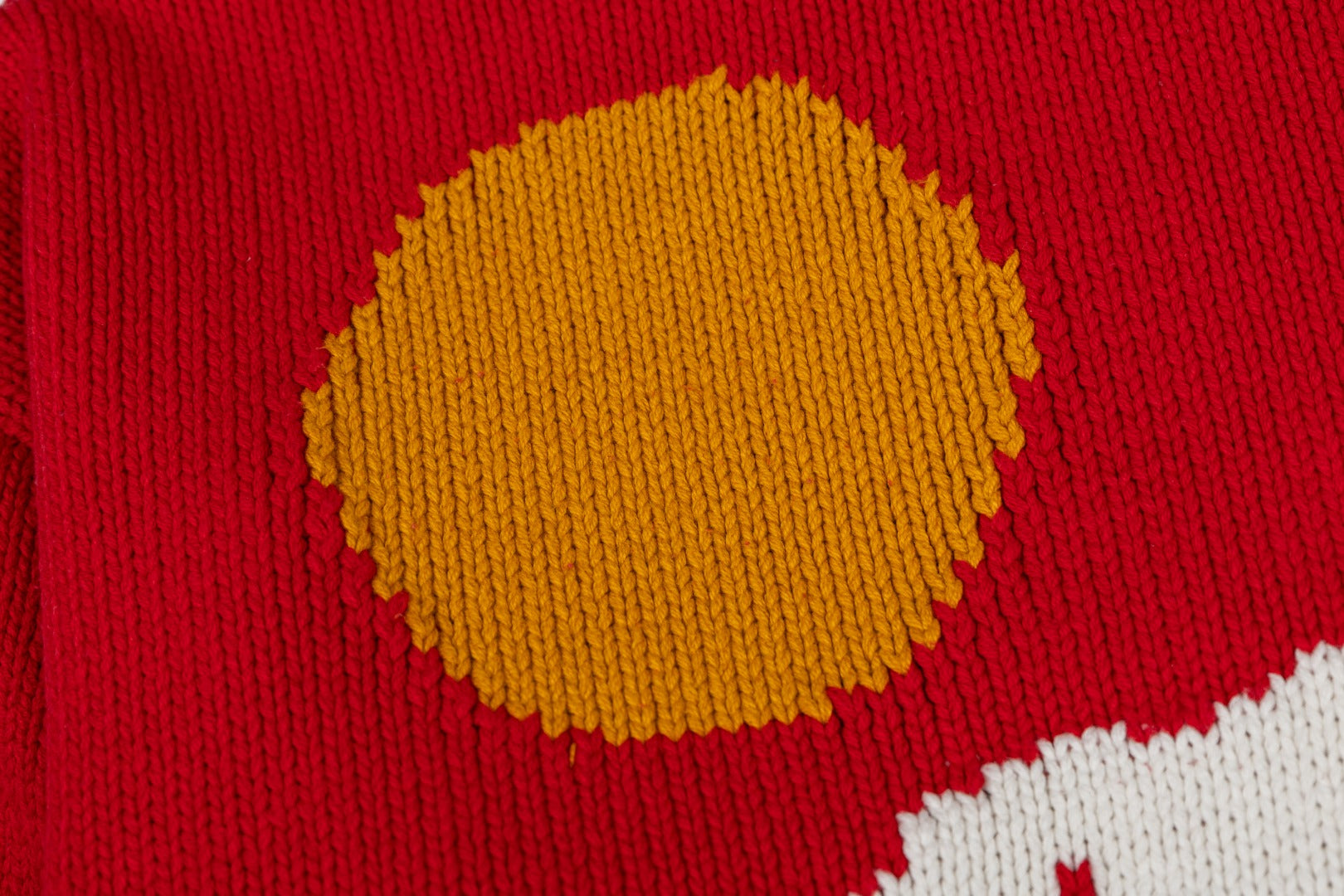 AMI PARIS Jacquard Heart Crewneck Sweater