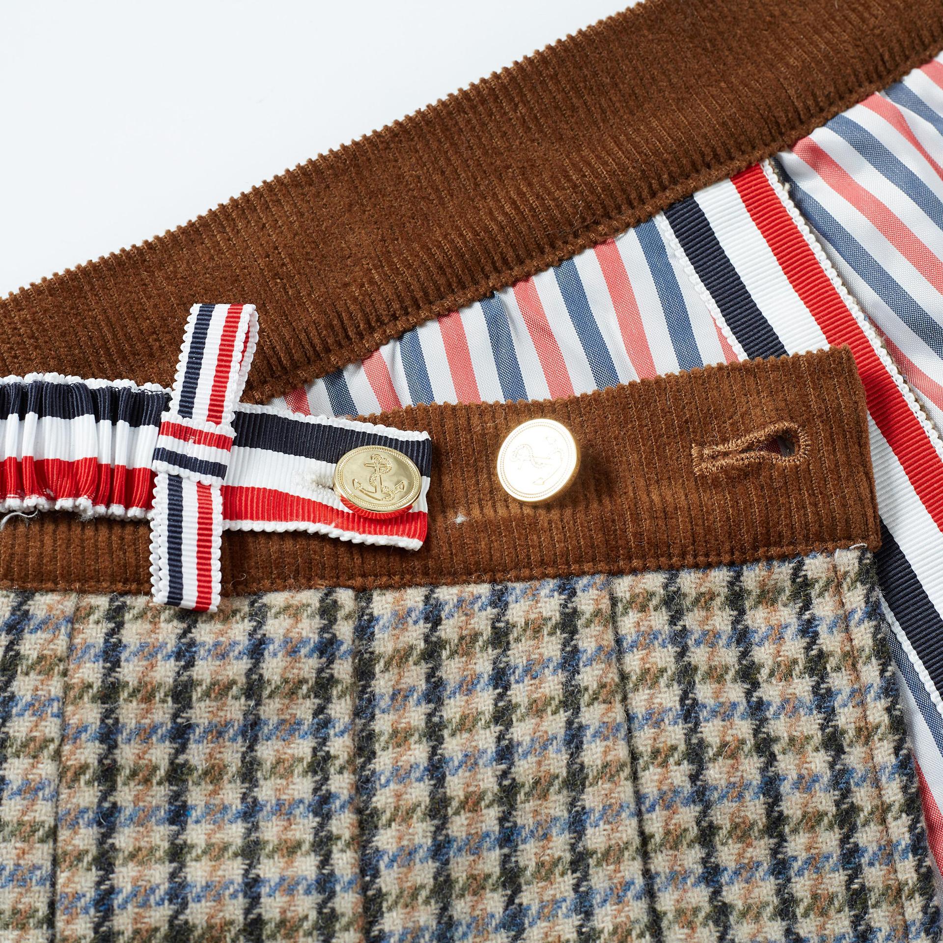 2025SS Contrast color plaid skirt  TREND