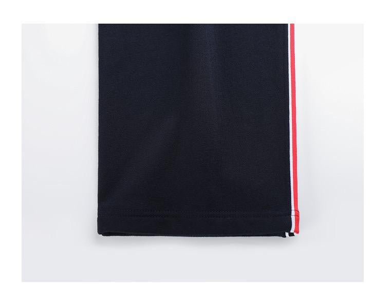 Unisex side webbing loose straight trousers  TREND