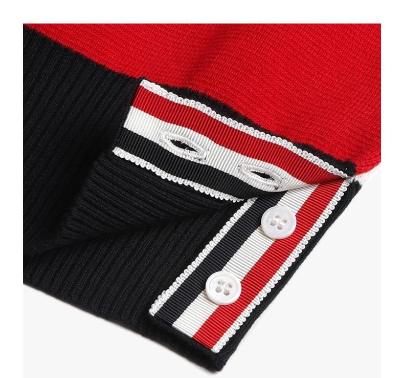 Mens Colorblock Knitted Sweater Jacket  TREND