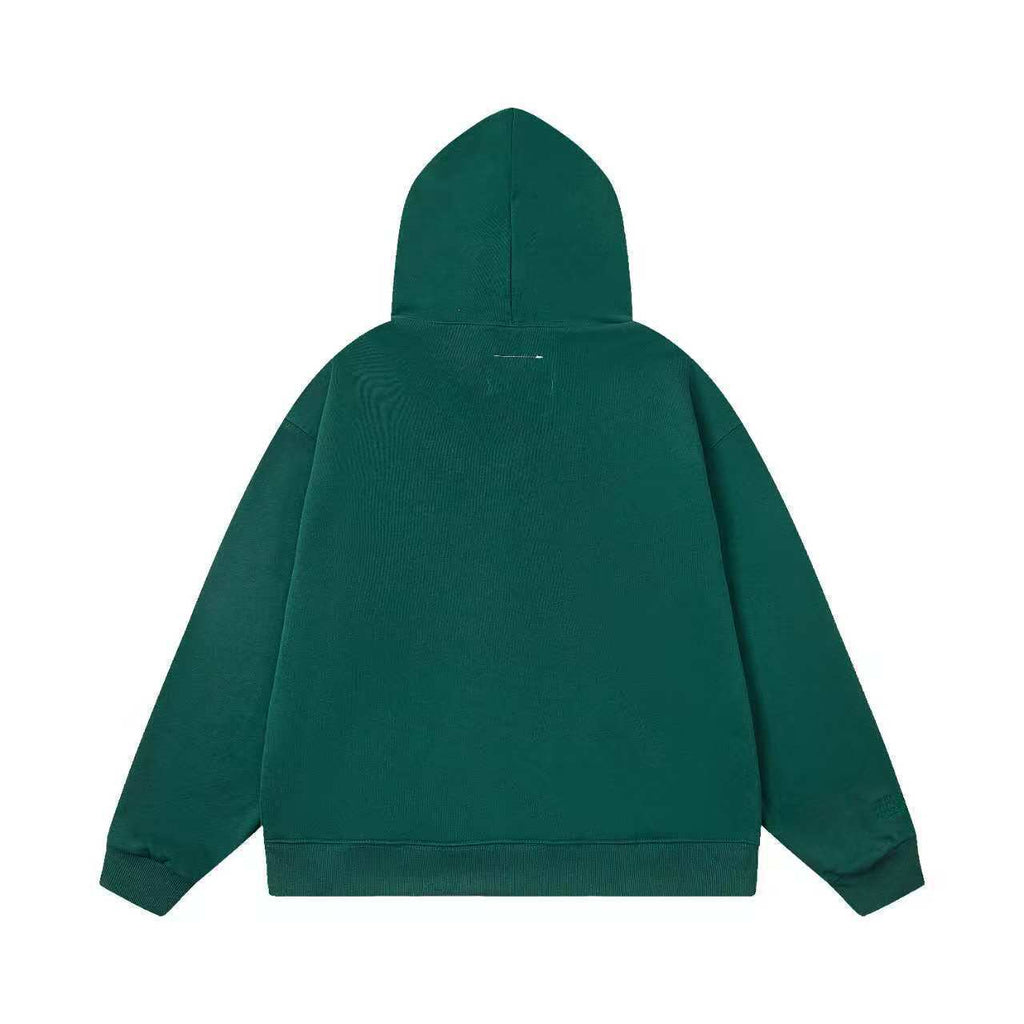 Letter Print Zip-Up Hoodie Jacket