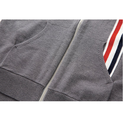 Men's Classic Four-Bar Knitwear - 100% Cotton Made in Japan