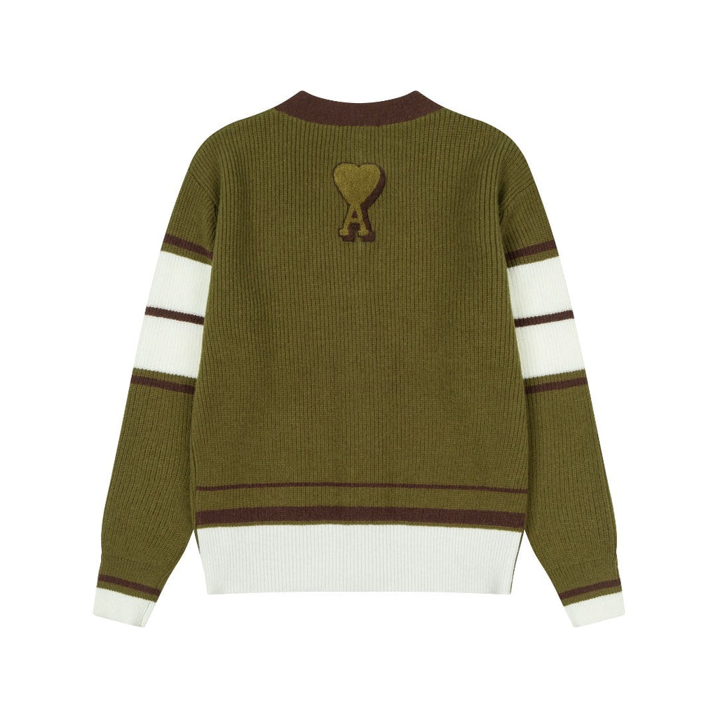 AMI PARIS V-Neck Knit Sweater
