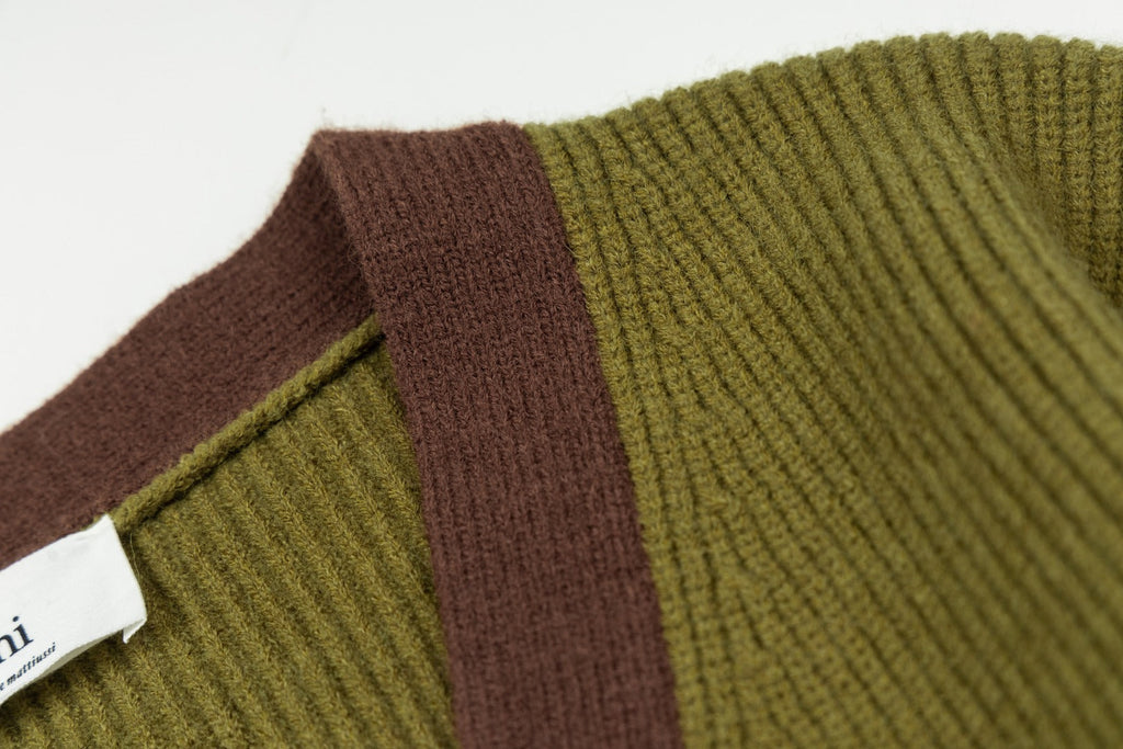 AMI PARIS V-Neck Knit Sweater