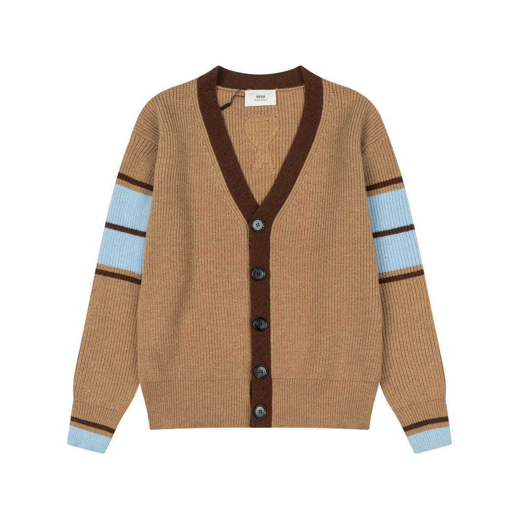 AMI PARIS V-Neck Knit Sweater