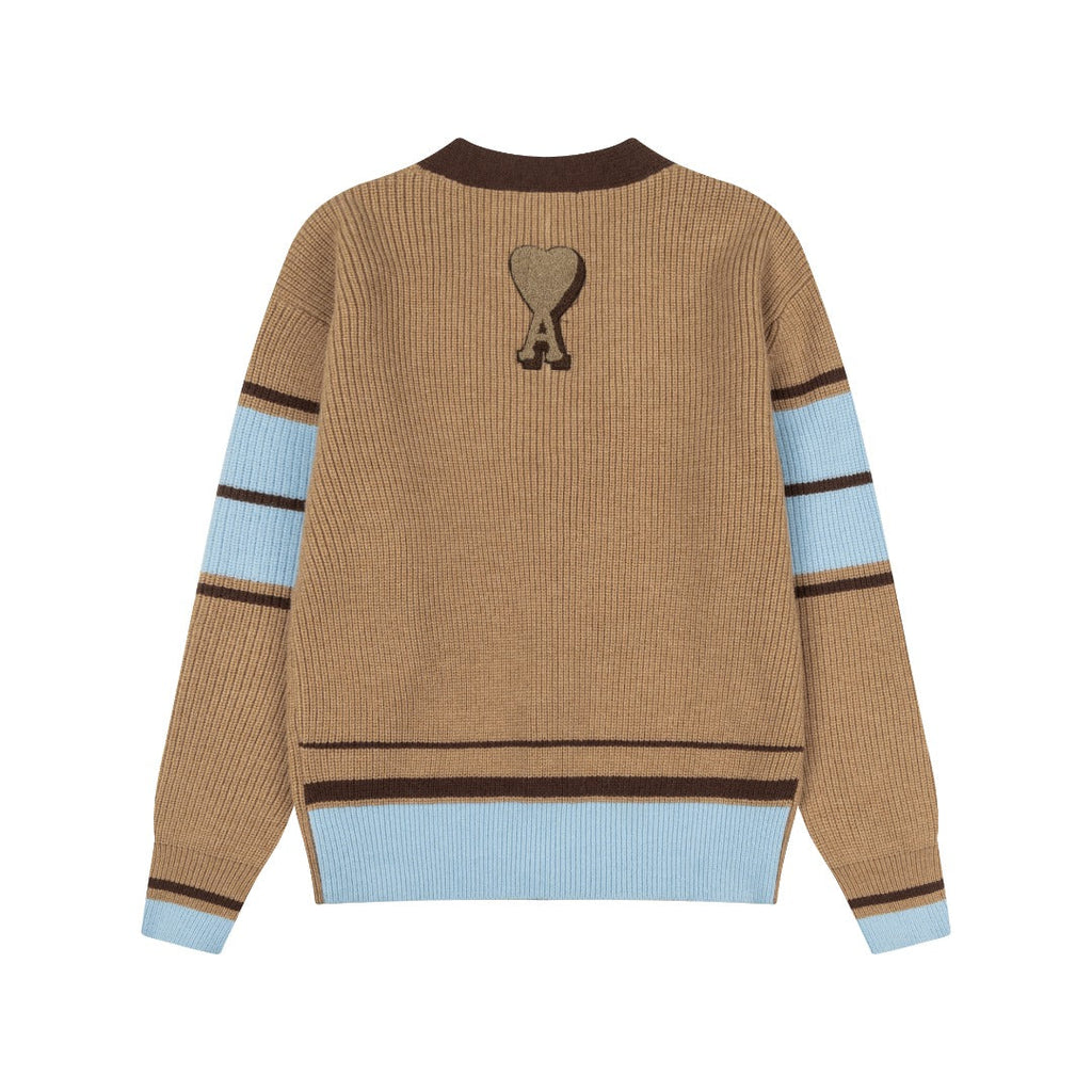 AMI PARIS V-Neck Knit Sweater