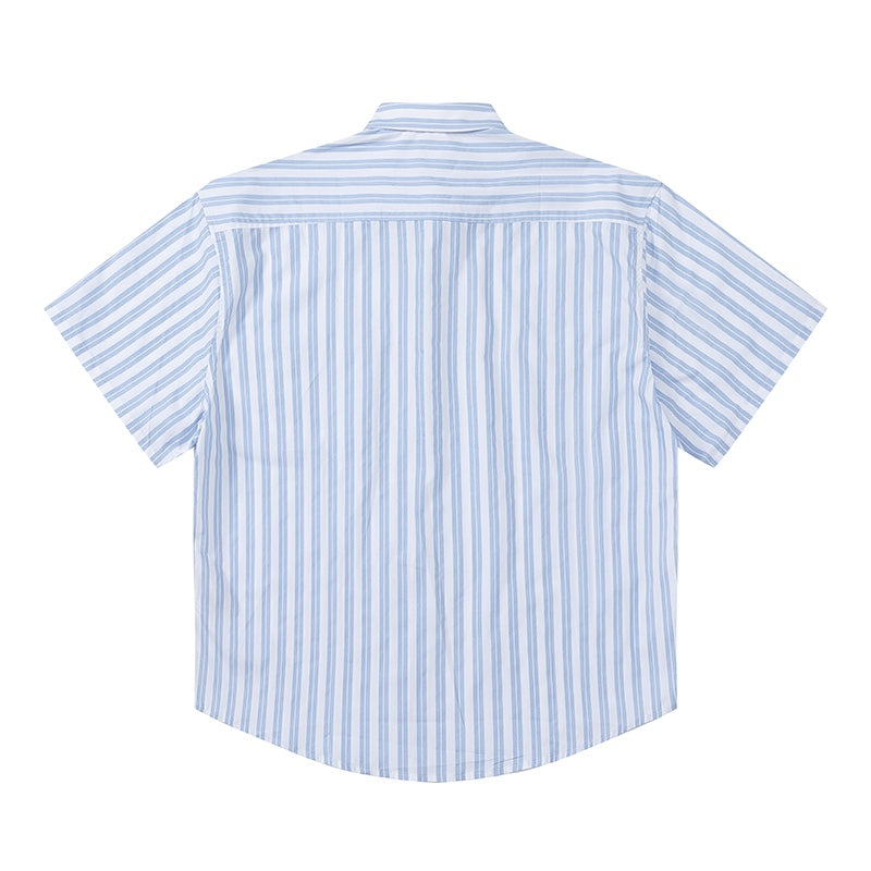 AMI Paris Unisex Short-Sleeve Striped Shirt