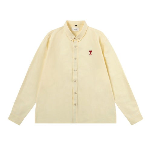 AMI PARIS Unisex Classic Heart Long-Sleeve Shirt