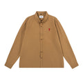 AMI PARIS Unisex Classic Heart Long-Sleeve Shirt