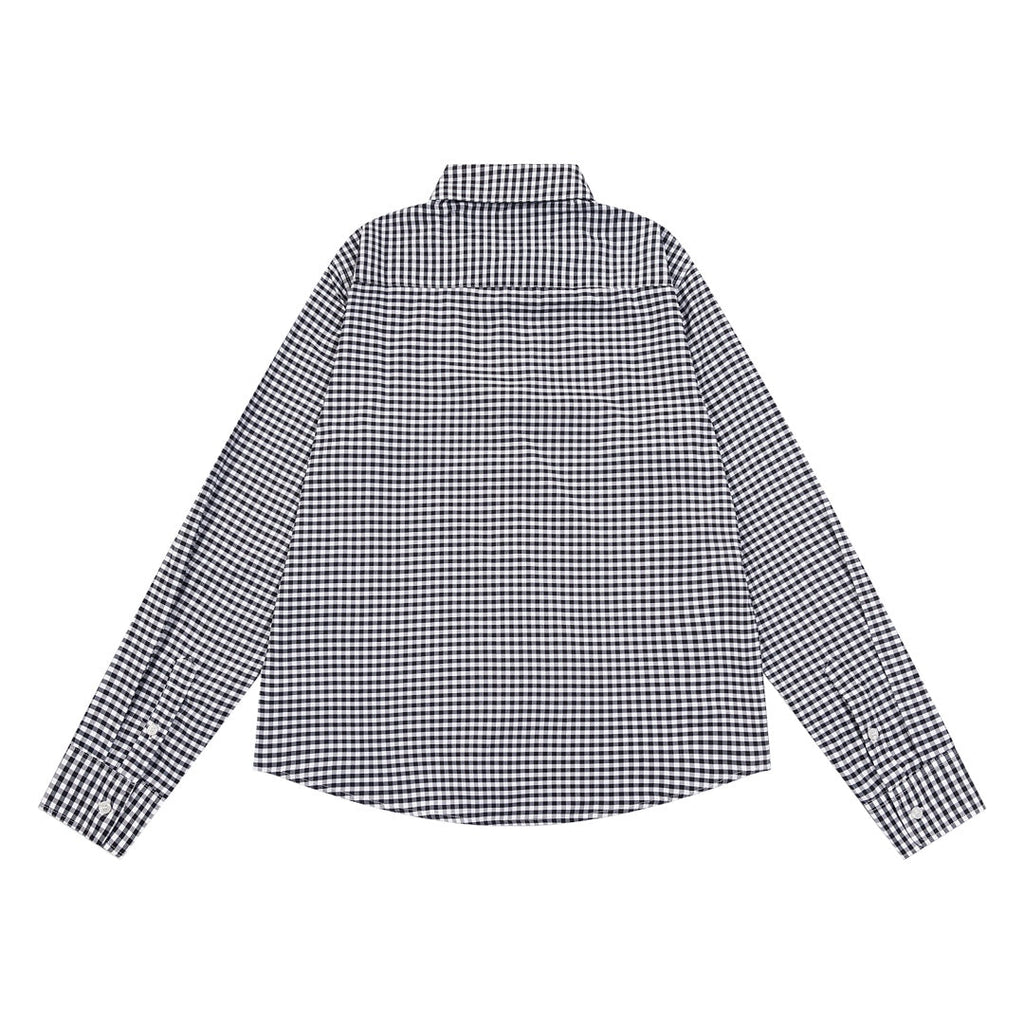 AMI PARIS Unisex Plaid Long-Sleeve Shirt