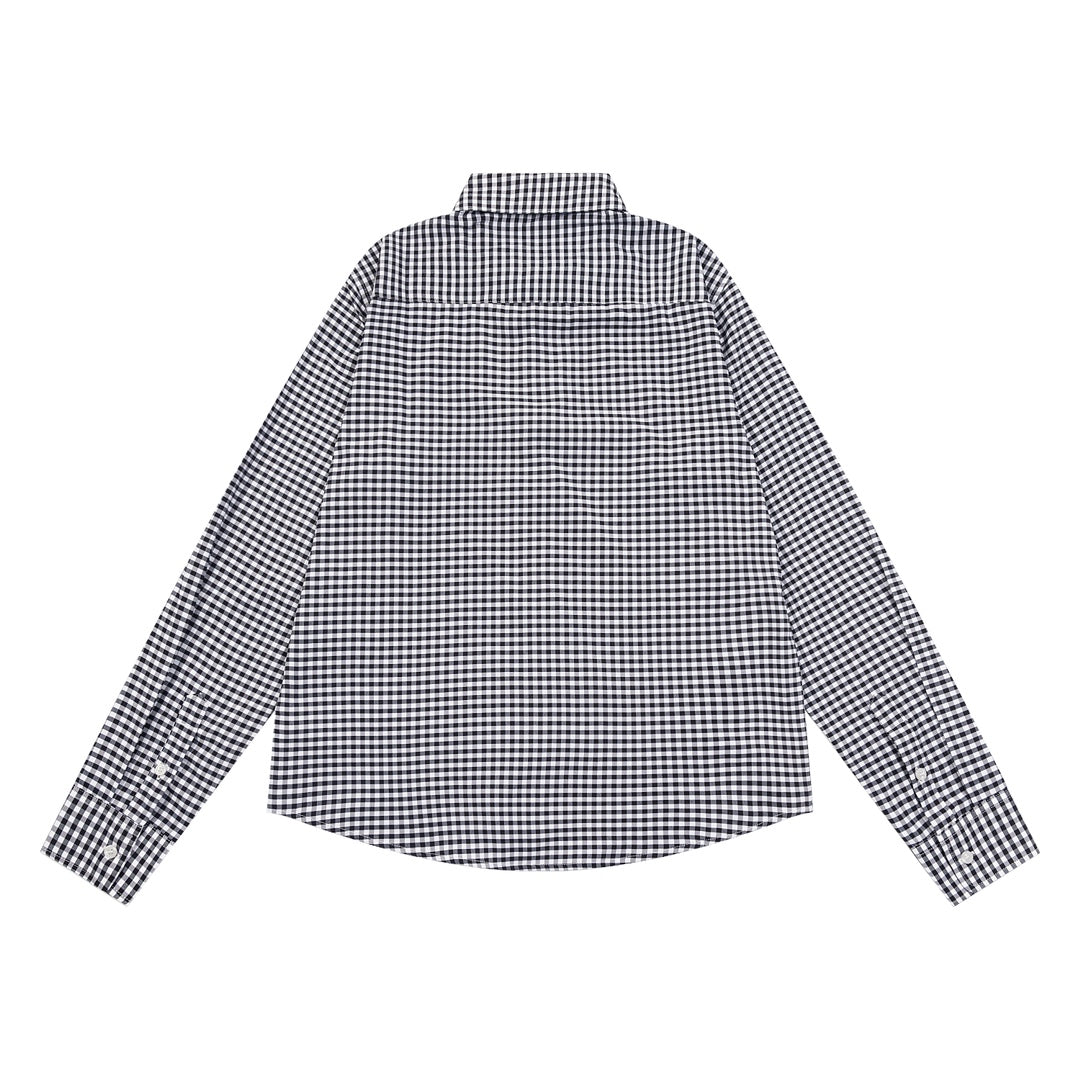 AMI PARIS Unisex Plaid Long-Sleeve Shirt