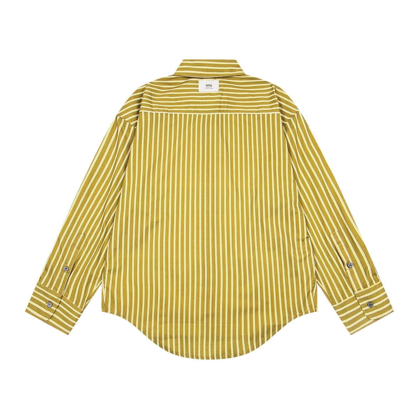 AMI PARIS Unisex Vertical Striped Long-Sleeve Shirt