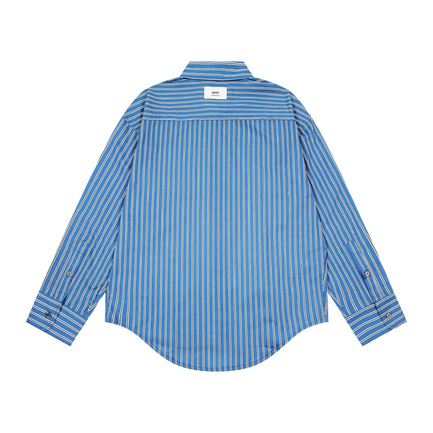 AMI PARIS Unisex Vertical Striped Long-Sleeve Shirt