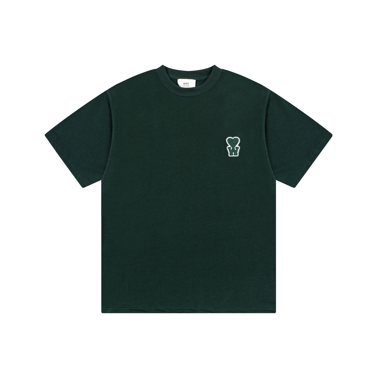AMI PARIS Unisex T-Shirt ¨C Green & Apricot